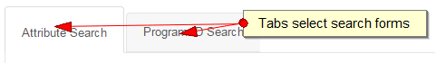 Search Type tabs